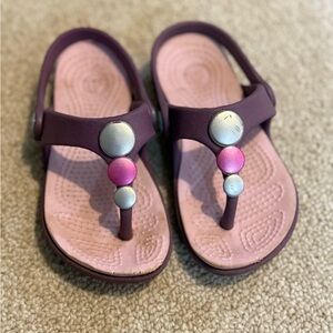 CROCS - Purple and Pink Sandals